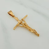 Dije Cruz Cristo 3.65gr / 4.2cm / Oro Amarillo 18K $