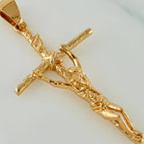 Dije Cruz Cristo 3.65gr / 4.2cm / Oro Amarillo 18K $