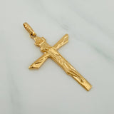 Dije Cruz Cristo 1.4gr / 4.1cm / Oro Amarillo 18K $