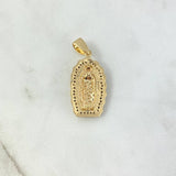 Dije Virgen de Guadalupe 5.45gr / 3.6cm / Silueta Circones Blancos Negros Oro Amarillo