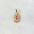 Dije Virgen de Guadalupe 2.8gr / 2.4cm / Silueta Circones Blancos Verdes Fucsias Oro Amarillo