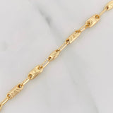 Pulso Rustico Corona 4.1g / 19.5cm / 4.1mm Oro Amarillo 18K