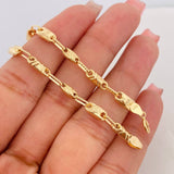Pulso Rustico Corona 4.1g / 19.5cm / 4.1mm Oro Amarillo 18K