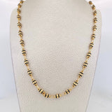 Cadena Rustica Barril 13.65g / 60cm / 4.4mm Oro Amarillo 18K