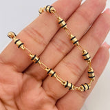 Cadena Rustica Barril 13.65g / 60cm / 4.4mm Oro Amarillo 18K