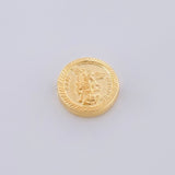 Herraje San Miguel Arcángel Mate 0.7g / 1.2cm Oro Amarillo 18K