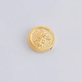 Herraje San Miguel Arcángel Mate 0.7g / 1.2cm Oro Amarillo 18K