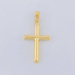 Dije Cruz Lisa 1.05g / 3.5cm Oro Amarillo 18K
