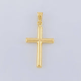 Dije Cruz Lisa 1.1g / 3.5cm Oro Amarillo 18K