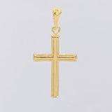 Dije Cruz Lisa 1.05g / 3.5cm Oro Amarillo 18K