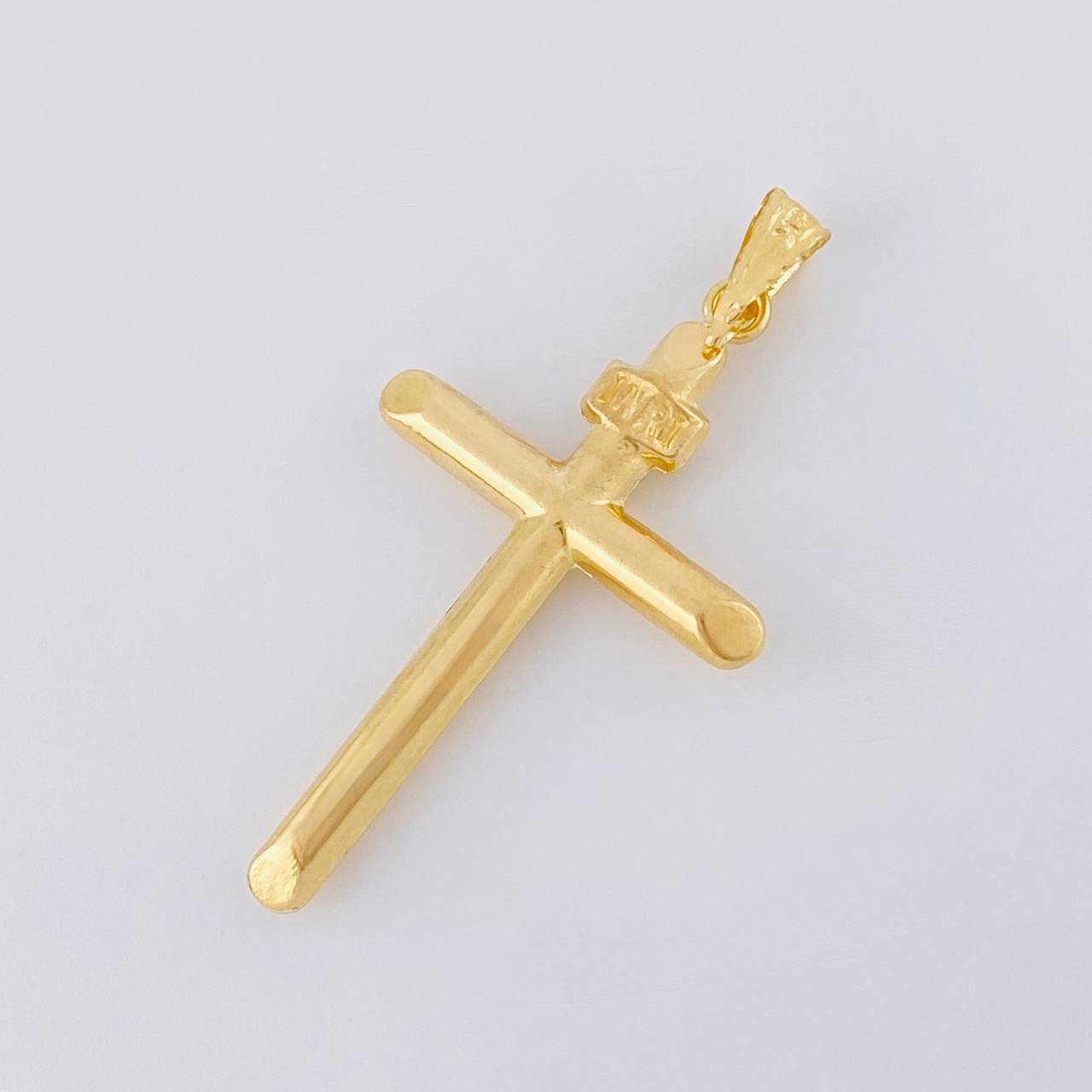 Dije Cruz Puntas Planas 1.55g / 4.4cm Oro Amarillo 18K