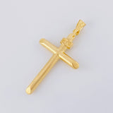 Dije Cruz Puntas Planas 1.55g / 4.4cm Oro Amarillo 18K