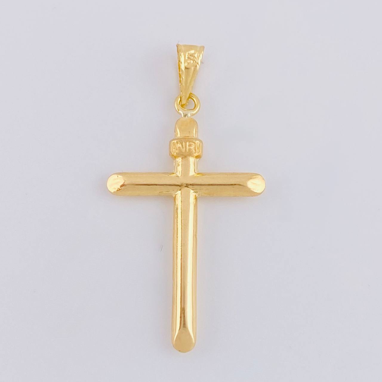 Dije Cruz Puntas Planas 1.25g / 3.9cm Oro Amarillo 18K