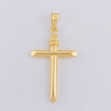 Dije Cruz Puntas Planas 1.25g / 3.9cm Oro Amarillo 18K