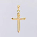 Dije Cruz Puntas Planas 1.25g / 3.9cm Oro Amarillo 18K