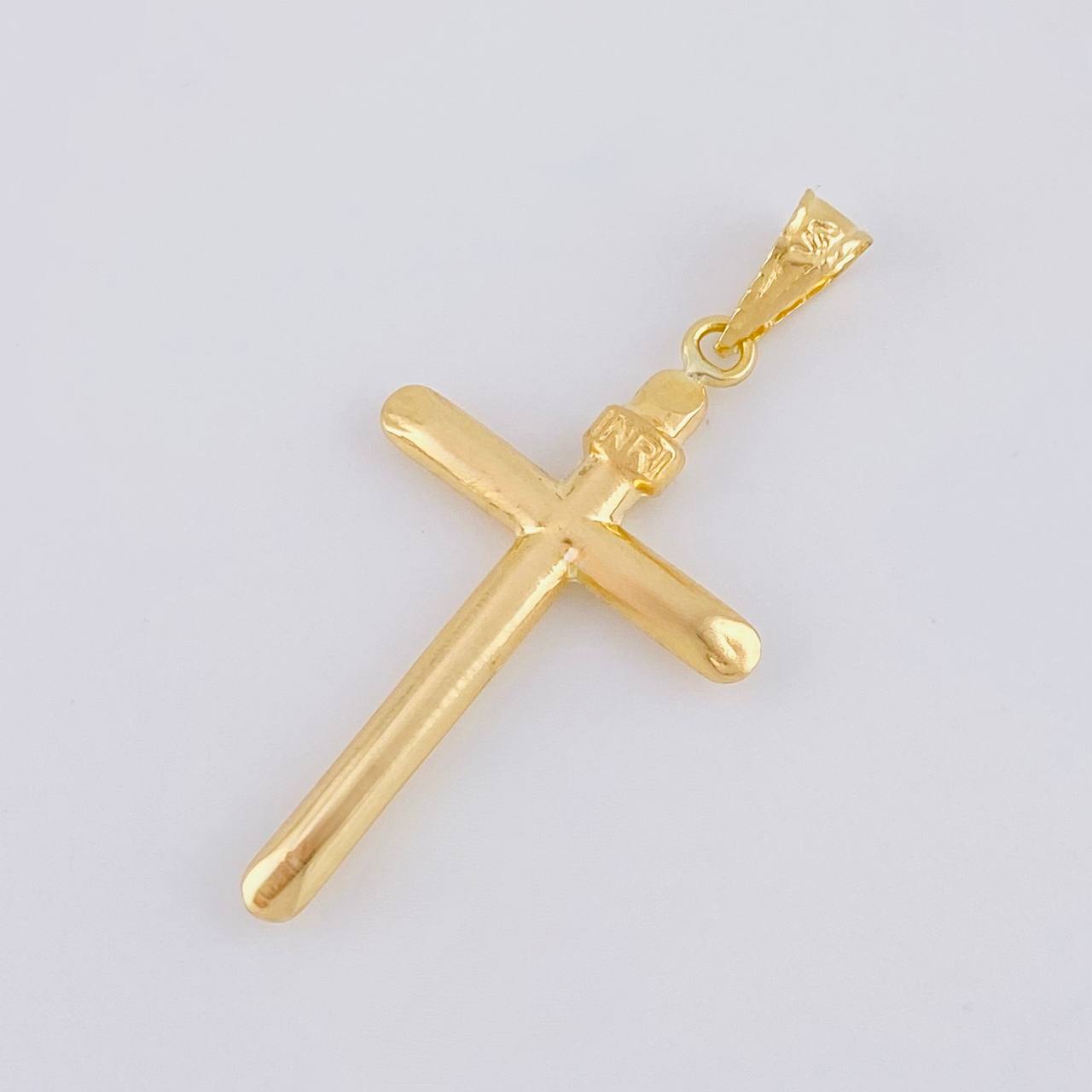Dije Cruz Puntas Planas 1.25g / 3.9cm Oro Amarillo 18K