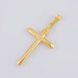 Dije Cruz Puntas Planas 1.25g / 3.9cm Oro Amarillo 18K