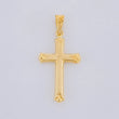 Dije Cruz Cuatro Destellos 0.95g / 3.5cm Oro Amarillo 18K