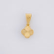 Dije Trébol Diamantado 0.45g / 1.3cm Oro Amarillo 18K