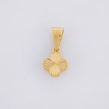 Dije Trébol Diamantado 0.45g / 1.3cm Oro Amarillo 18K