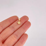 Dije Trébol Diamantado 0.45g / 1.3cm Oro Amarillo 18K