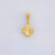 Dije Trébol Diamantado 0.7g / 1.5cm Oro Amarillo 18K