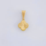 Dije Trébol Diamantado 0.7g / 1.5cm Oro Amarillo 18K
