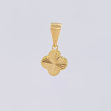 Dije Trébol Diamantado 0.7g / 1.5cm Oro Amarillo 18K