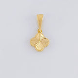 Dije Trébol Diamantado 0.95g / 1.8cm Oro Amarillo 18K