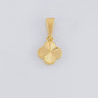 Dije Trébol Diamantado 1.15g / 1.8cm Oro Amarillo 18K