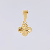 Dije Trébol Diamantado 1.15g / 1.8cm Oro Amarillo 18K