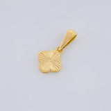 Dije Trébol Diamantado 1.15g / 1.8cm Oro Amarillo 18K