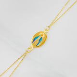 Pulso Modulable Aro Seguido Virgen Milagrosa 1.8g / 18.2cm - 16.6cm / 0.86mm Oro Amarillo 18K