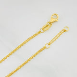 Pulso Modulable Aro Seguido Virgen Milagrosa 1.8g / 18.2cm - 16.6cm / 0.86mm Oro Amarillo 18K