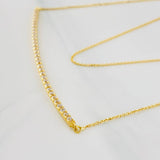 Cadena Media Luna Aro Seguido 3.1g / 45cm / 0.87mm Oro Amarillo 18K