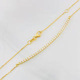 Cadena Media Luna Aro Seguido 3.1g / 45cm / 0.87mm Oro Amarillo 18K