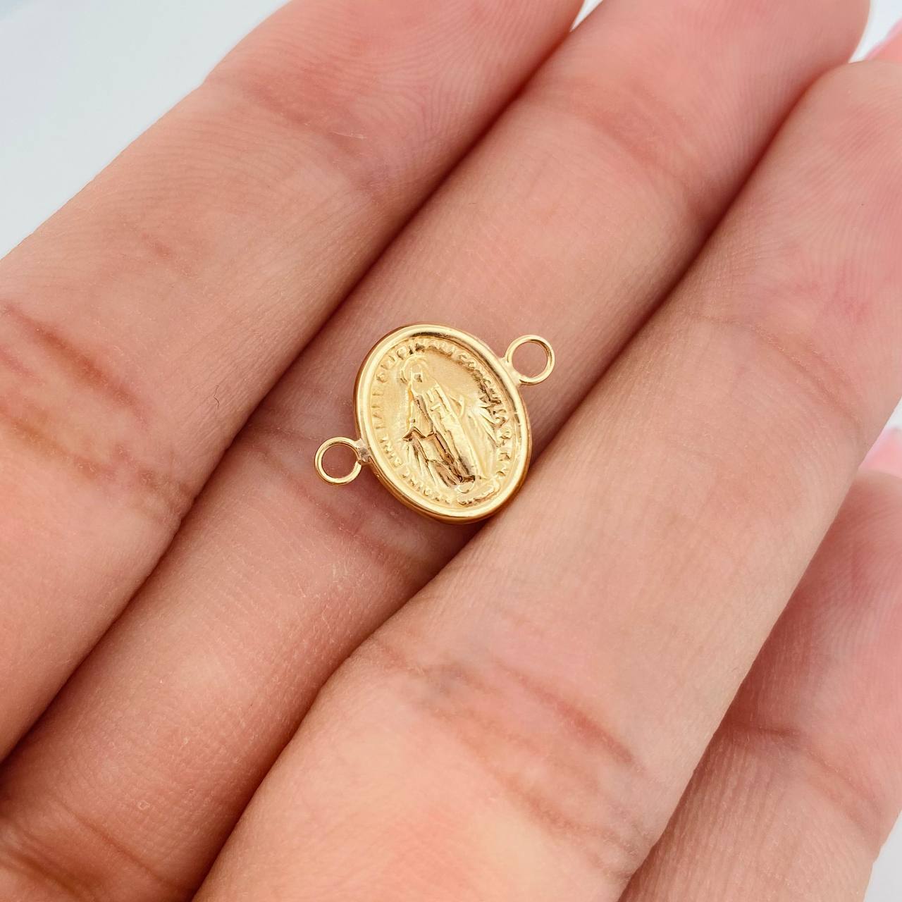 Herraje Virgen Milagrosa 0.6g / 1.5cm Oro Amarillo 18K