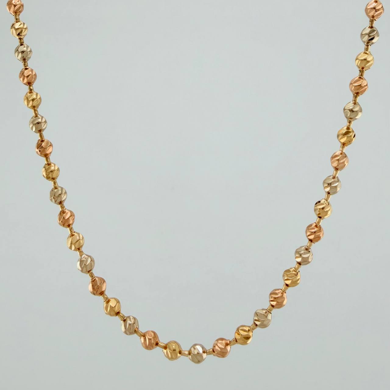 Cadena Militar 17.45gr / 61.5cm / 3mm Tres Oros 18K $