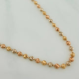 Cadena Militar 17.45gr / 61.5cm / 3mm Tres Oros 18K $