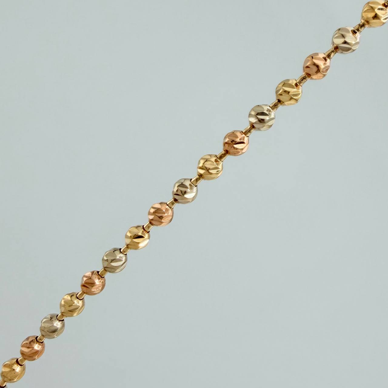 Cadena Militar 17.45gr / 61.5cm / 3mm Tres Oros 18K $