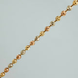 Cadena Militar 17.45gr / 61.5cm / 3mm Tres Oros 18K $