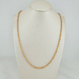Cadena Militar 17.45gr / 61.5cm / 3mm Tres Oros 18K $
