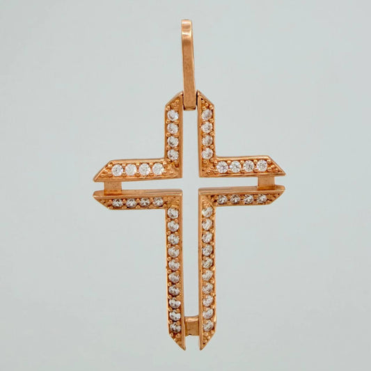 Dije Cruz 5.7gr / 4.3cm / Oro Rosa 18K
