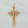 Dije Cruz Cristo 2.5gr / 3.5cm / Tres Oros 18K