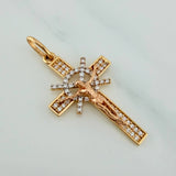 Dije Cruz Cristo 2.5gr / 3.5cm / Tres Oros 18K