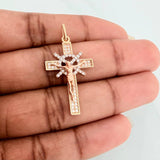 Dije Cruz Cristo 2.5gr / 3.5cm / Tres Oros 18K