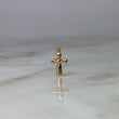 Dije Cruz Doble Rombo 0.4gr / 2cm Troquelada Oro Amarillo