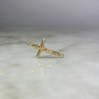 Herraje Cristo Cruz 1.05gr / 3.1cm Troquelado Oro Amarillo
