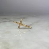 Herraje Cristo Cruz 1.05gr / 3.1cm Troquelado Oro Amarillo