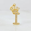 Dije Corona Letra I 1.6gr / 2.6cm / Oro Amarillo 18K *